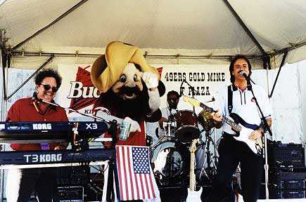 The Joe Sharino Band at a 49er game performance
